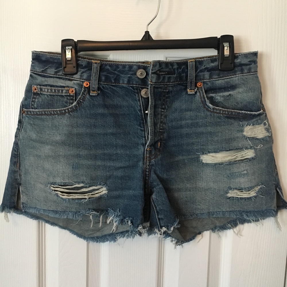 Abercrombie Boyfriend Jean Shorts